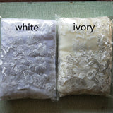 Real Photo 3m One Layer Wedding Veil With Comb White Lace Edge Bridal Veils Ivory Appliqued Cathedral Wedding Veil