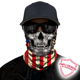 3D Skull Skeleton Balaclava Seamless Motorcycle Neck Face Shield Mask Scarf Bicycle Hunting Outdoor Anti-UV Bandana Headband