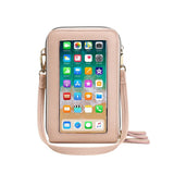 Drop Shipping Crossbody Cellphone Purse Women Touch Screen Bag RFID Blocking Wallet Shoulder Handbag