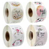 500pcs/roll  Thank You Stickers Handmade Sticker Circle Stationery thank you for your order  Seal Labels thank you sticker