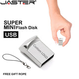 JASTER Mini metal USB flash drive 4G 8G 16GB 32GB 64GB 128G Personalise Pen Drive USB Memory Stick U disk gift Custom logo