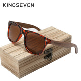 KINGSEVEN Brand  Fashion Handmade Natural Wooden Sunglasses For Men Women Polarized Sun Glasses UV400 Mirror Male Eyewear