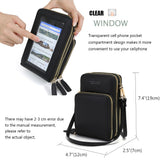 Drop Shipping Crossbody Cellphone Purse Women Touch Screen Bag RFID Blocking Wallet Shoulder Handbag