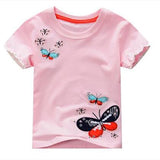 Toddler Girl's Short Sleeve Cotton Top