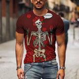 Hip Hop Black Soul Street Men T-shirt Ghost Claw Harajuku Summer Short Sleeve 3D Printing Fashion Loose Top корейская одежда