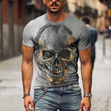 Hip Hop Black Soul Street Men T-shirt Ghost Claw Harajuku Summer Short Sleeve 3D Printing Fashion Loose Top корейская одежда
