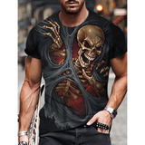 Hip Hop Black Soul Street Men T-shirt Ghost Claw Harajuku Summer Short Sleeve 3D Printing Fashion Loose Top корейская одежда