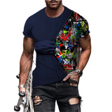 Hip Hop Black Soul Street Men T-shirt Ghost Claw Harajuku Summer Short Sleeve 3D Printing Fashion Loose Top корейская одежда