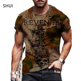 Hip Hop Black Soul Street Men T-shirt Ghost Claw Harajuku Summer Short Sleeve 3D Printing Fashion Loose Top корейская одежда