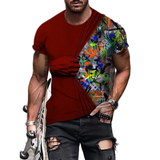 Hip Hop Black Soul Street Men T-shirt Ghost Claw Harajuku Summer Short Sleeve 3D Printing Fashion Loose Top корейская одежда