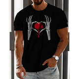 Hip Hop Black Soul Street Men T-shirt Ghost Claw Harajuku Summer Short Sleeve 3D Printing Fashion Loose Top корейская одежда
