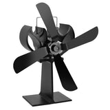 Home 4 Blades Quiet Fireplace Fan Heating Furnace