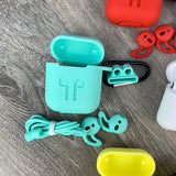 5 in 1 Combo AirPods Case and Accessories for Apple AirPods - shopwishi 