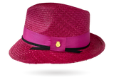 NEW! HANDMADE PANAMA HAT 'BERRY SUMMER' (Limited Edition)