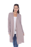 Knit Open Front Cardigan - shopwishi 