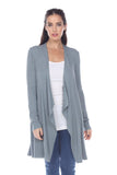 Knit Open Front Cardigan - shopwishi 