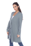 Knit Open Front Cardigan - shopwishi 