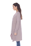 Knit Open Front Cardigan - shopwishi 
