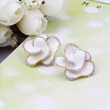 Skylar Flower Stud Earring in 18K Gold Plated