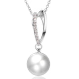 Pearl Valladolid Necklace in 18K White Gold Plated