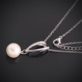 Pearl Valladolid Necklace in 18K White Gold Plated