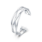 Sainte-Rose Bangle in 18K White Gold Plated
