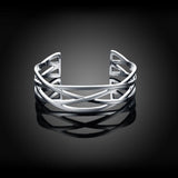 Sainte-Rose Bangle in 18K White Gold Plated