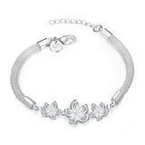 Lievin 18K White Gold Plated Bracelet Made with Swarovski Crystals