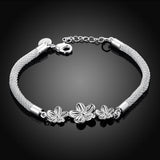 Lievin 18K White Gold Plated Bracelet Made with Swarovski Crystals