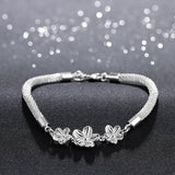 Lievin 18K White Gold Plated Bracelet Made with Swarovski Crystals