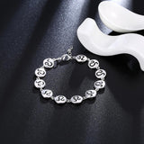 Montlucon 18K White Gold Plated Bracelet