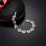Montlucon 18K White Gold Plated Bracelet