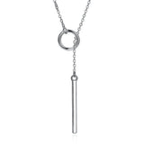 Lariant Geo Necklace in 18K White Gold Plated