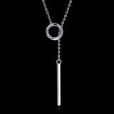 Lariant Geo Necklace in 18K White Gold Plated