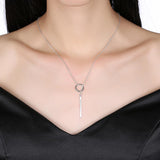 Lariant Geo Necklace in 18K White Gold Plated