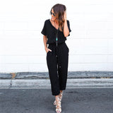 Ladies Polyester casual summer spring fashion jumpsuit