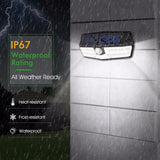 Litom 30 LED Solar Lights Outdoor IP67 Waterproof