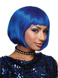 Blue Bob Wig
