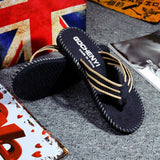 Men Adult Solid Summer Outside Flip Flops Flower Slippers