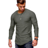 Men Cotton Regular Solid Full Sleeve Regular Tees