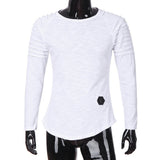 Men Cotton Regular Solid Full Sleeve Regular Tees
