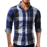 Men Polyester Regular Casual Full Sleeve Checkered Shirts