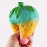 Arrival Rainbow Strawberry Squishy Stress Relief
