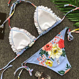 New Arrival Women Sexy Print Bikini Set Push-Up