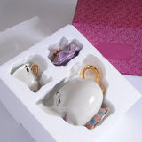 New Cartoon Beauty And The Beast Teapot Mug Mrs Potts Chip Tea Pot Cup