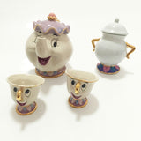 New Cartoon Beauty And The Beast Teapot Mug Mrs Potts Chip Tea Pot Cup
