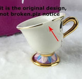 New Cartoon Beauty And The Beast Teapot Mug Mrs Potts Chip Tea Pot Cup