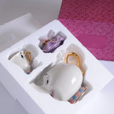 New Cartoon Beauty And The Beast Teapot Mug Mrs Potts Chip Tea Pot Cup