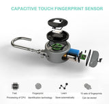 Finger Impression Smart Keyless Lock Water Resistant APP Button Password Unlock anti-fraud Padlock Door Lock