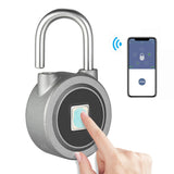 Finger Impression Smart Keyless Lock Water Resistant APP Button Password Unlock anti-fraud Padlock Door Lock